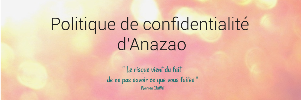 politique de confidentialité politique de confidentialité
